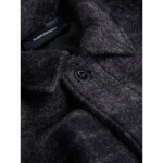 Pánská vlněná teplá košile / styl kabátek G77965060-149 Černý s tmavě šedou - Peak černo-šedá M
