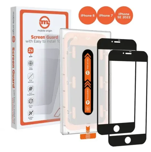 Mobile Origin Screen Guard ochranné sklo pro Apple iPhone 8/7/SE 2022/SE 2020 s aplikátorem / 2 ks (SGA-SE22-2pk)