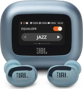 JBL Live Buds 3 modrá / Bezdrátová sluchátka do uší / mikrofon / Bluetooth 5.3 / IP55 / ANC (JBLLIVEBUDS3BLU)