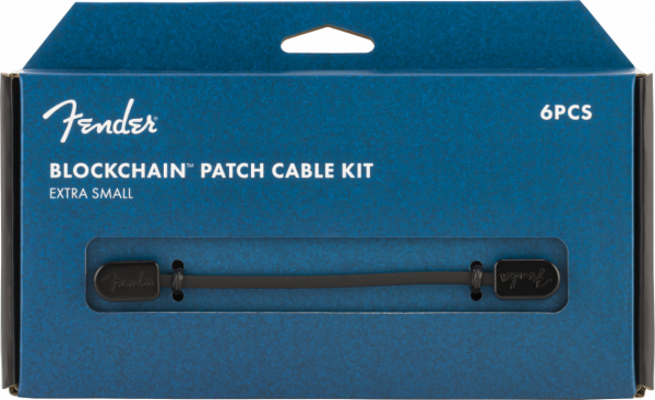 Fender Blockchain Patch Cable Kit, Black, Extra Small