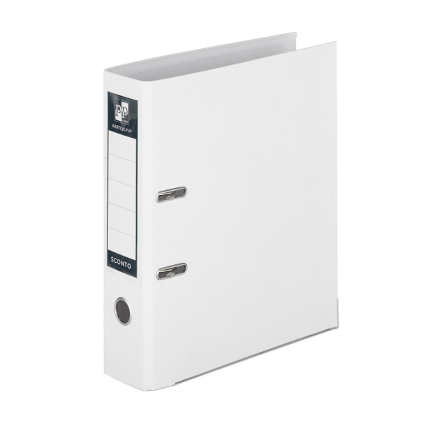 Pákový pořadač A4 7cm SCONTO, poloplast - bílý