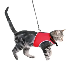 TRIXIE Postroj-vestička XCat pro kočky / obvod 24-42 cm / vodítko 120 cm / reflexní prvky (103892)