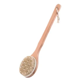 MSV NATUR exfoliační kartáč na záda s dlouhou rukojetí / dřevo (3700703973843)