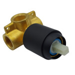 INVENA - Těleso pro podomítkové baterie černé bez přepínače, 35 mm, 1-funkce SC-B1-449-P