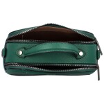 Stylová dámská koženková crossbody kabelka Katin, tmavě zelená