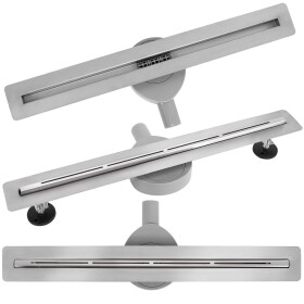 REA - Odtokový žlab FILO Nickel Brush 70 KPL-G6801