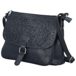 Stylová dámská koženková crossbody kabelka Stacy, tmavě modrá
