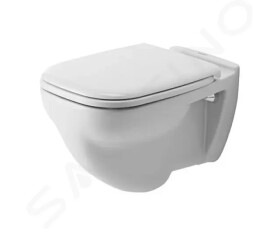 DURAVIT - D-Code Závěsné WC, ploché splachování, alpská bílá 22100900002