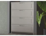 Komoda se zásuvkami Leporelo 78 cm, bílá mat