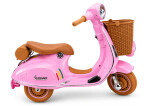 Mamido Dětský elektrický skútr Vespa 2x35W růžový