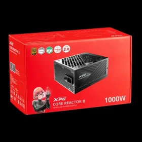 ADATA XPG CORE REACTOR II černá / Zdroj / 1000 W / ATX 3.0 / 80 PLUS Gold / plně modulární / 135mm ventilátor (COREREACTORII1000G-BKCEU)