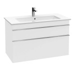 VILLEROY & BOCH - Venticello Umyvadlová skříňka, 95x59x50 cm, 2 zásuvky, Glosy White A92601DH