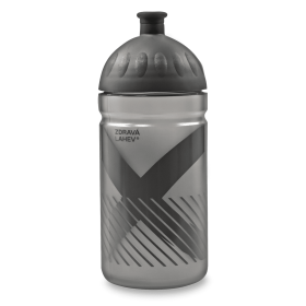 R&B Zdravá lahev 0,5l - SPORT XO antracitová + náhradní zátka