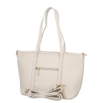 Trendy dámská koženková kabelka na rameno Felicia, béžová