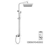 Mereo Dita sprchová baterie s talířovou hranatou slim sprchou 250x250 mm, nerez CBE60104SDD2