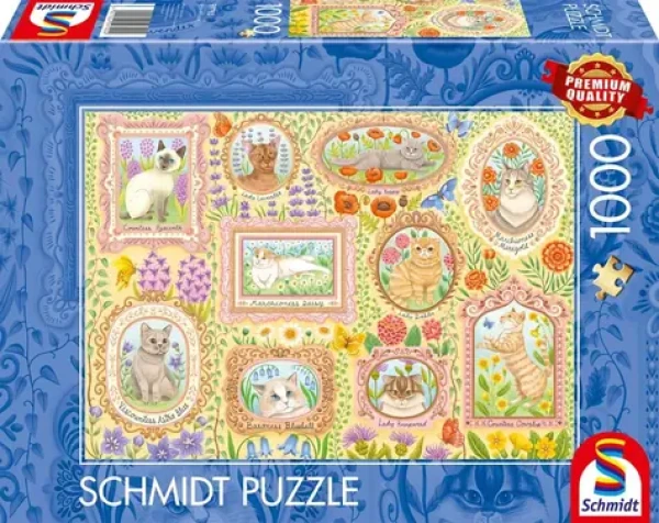 SCHMIDT Puzzle Ušlechtilé kočky v květech