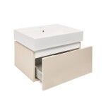 Koupelnová skříňka s umyvadlem SAT Feel 60x30x46 cm pískově béžová mat SATFEEL60BEU2 SATFEEL60BEU2