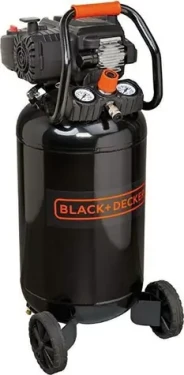 BlackDecker NUNKDV404BND312 / Bezolejový vertikální kompresor / 1500W / 50L / Tlak 10 bar / 220 L za minutu (NUNKDV404BND312)