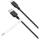 YENKEE YCU 315 BK SILIC Kabel USB-A (M) - USB-C (M) 1.5m černá / 15W (8590669356737)