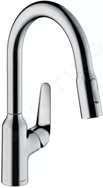 HANSGROHE - Focus M42 Dřezová baterie M4216-H180 s výsuvnou sprškou, sBOX, chrom 71821000