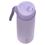 B.box Nerezová termoska na pití s brčkem 690 ml - Lilac love