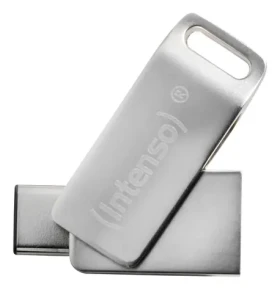 Intenso cMOBILE Line stříbrná / USB flash disk / USB-C a USB-A / 32GB / USB 3.2 Gen 1 (3536480)
