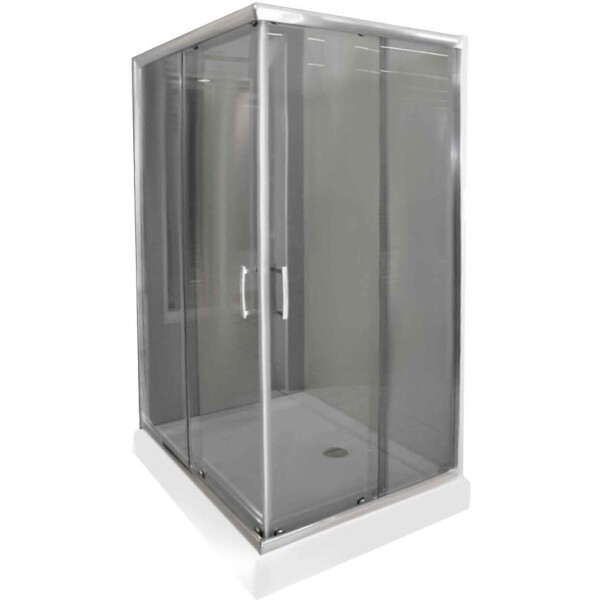 Sprchový kout čtvercový KN/TX5B 80/100 GY SB Glass protect