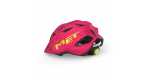 Dětská cyklistická helma MET Crackerjack růžová/zelená textura matná(52-57)