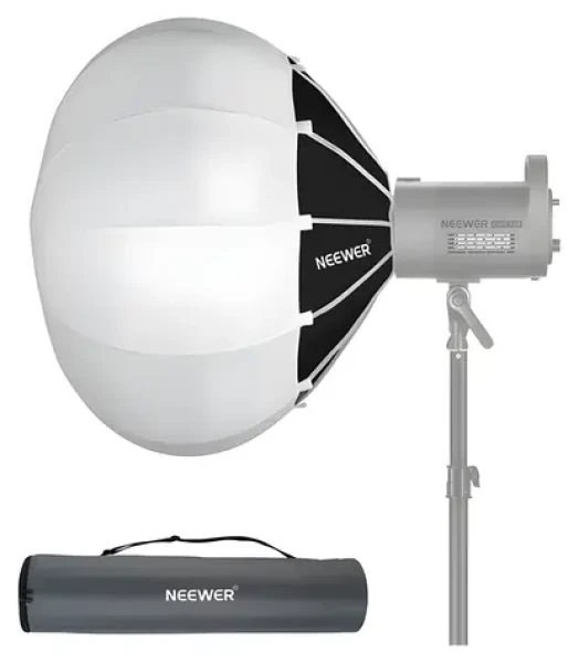 Neewer Softbox 65 cm / Lucernový / Bowens mount / 360° svícení / skládací / taška v balení (B0BNMSPHRQ)
