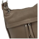 Luxusní dámská kožená crossbody kabelka Lukas, hnědá
