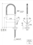 STEINBERG - 100 Dřezová baterie, matná černá 100 1495 S