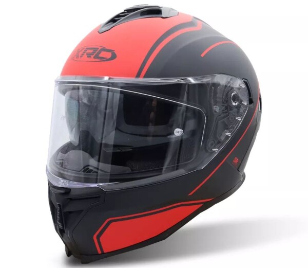 Helma na moto Xrc Trck red/blk - XL / černá