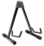 Stojan na akustickou kytaru skládací / Stojan / pogumovaná ramena / výška 420 mm / šířka 220-350 mm (17541)