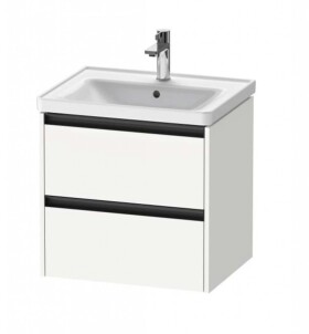 DURAVIT - Ketho.2 Umyvadlová skříňka 55x58x46 cm, 2 zásuvky, matná bílá K25281018180000