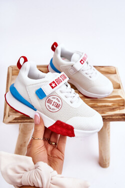 Nízká dětská sportovní obuv Memory Foam System Big Star LL374213 Bíle 35