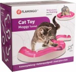 Flamingo Moggy Interaktivní hračka pro kočky růžová/bílá (FLA-560848)