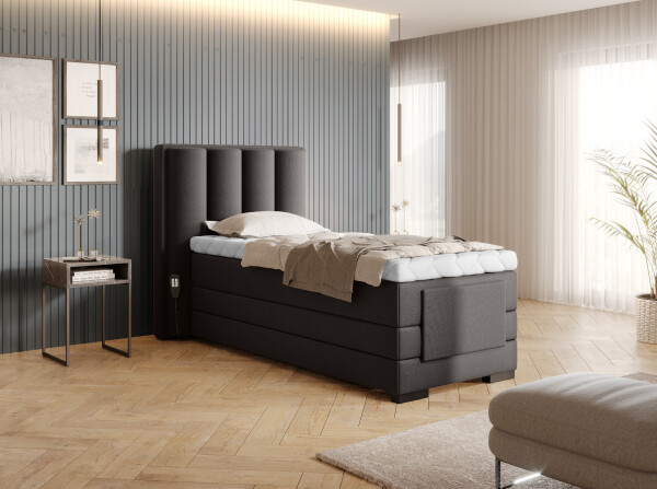 Boxspring Veros 90 Rozměr: 90 x 200 cm, látka: Flores 22