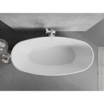 MEXEN/S - Lira volně stojící vana vzor 170 x 80, bílá, sifon a přepad bílá 52831708000-20
