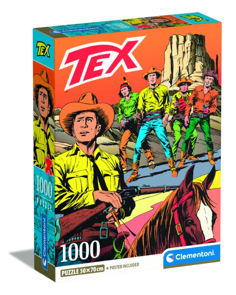 Puzzle 1000 dílků Tex - Compact 2 - Clementoni