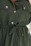 Dámské šaty 531-5 - Numoco basic khaki Univerzální