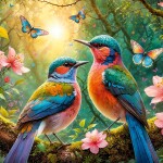 Puzzle Cherry Pazzi 500 dílků - Pozdrav nového dne (Greeting The New Day)