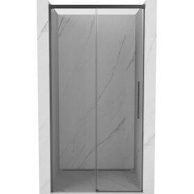 MEXEN/S - Rox posuvné sprchové dveře 115, transparent, grafit kartáčovaná 8C2-115-000-66-00