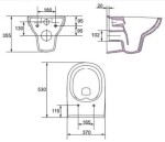 GEBERIT DuofixBasic s chromovým tlačítkem DELTA51 + WC CERSANIT CITY NEW CLEANON + WC SEDÁTKO SLIM 458.103.00.1 51CR CI2