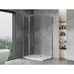 MEXEN/S - Mist T sprchový kout dveře křídlové 90 x 75, transparent, chrom 8A4T-090-075-01-00