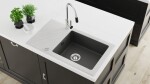 DEANTE ASTER chrom/černá Dřezová baterie, připojením vodního filtru BCA_064M