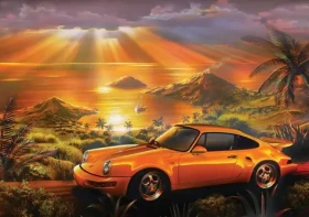 ART PUZZLE 5406 Puzzle Žluté Porsche