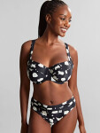 Swimwear Black Sand Midi Gather Brief Black Sand print SW1729A