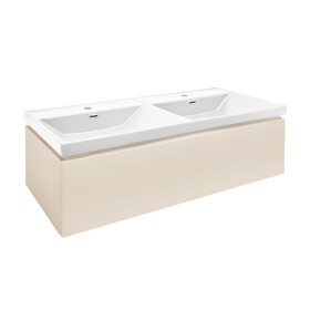 Koupelnová skříňka s umyvadlem SAT Feel 120x30x44,8 cm pískově béžová mat SATFEEL120BEU4 SATFEEL120BEU4