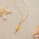 ELENYS Gold Fish – pozlacený náhrdelník 18K žluté zlato Délka: 42+5 cm / max. 47 cm
