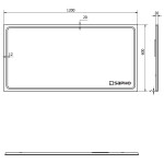 SAPHO - GEMINI zrcadlo s LED osvětlením 1200x600 GM120